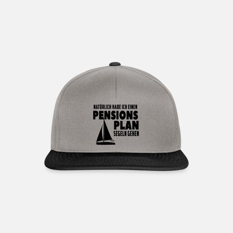 Retirement sailing - Snapback Cap - graphite/black