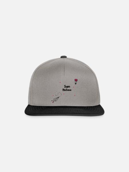 Super maîtresse - Casquette snapback - gris graphite/noir