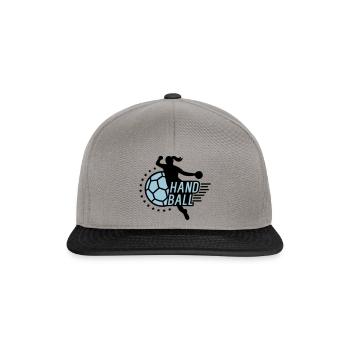 Handball (joueuse) - Casquette snapback - gris graphite/noir - Devant