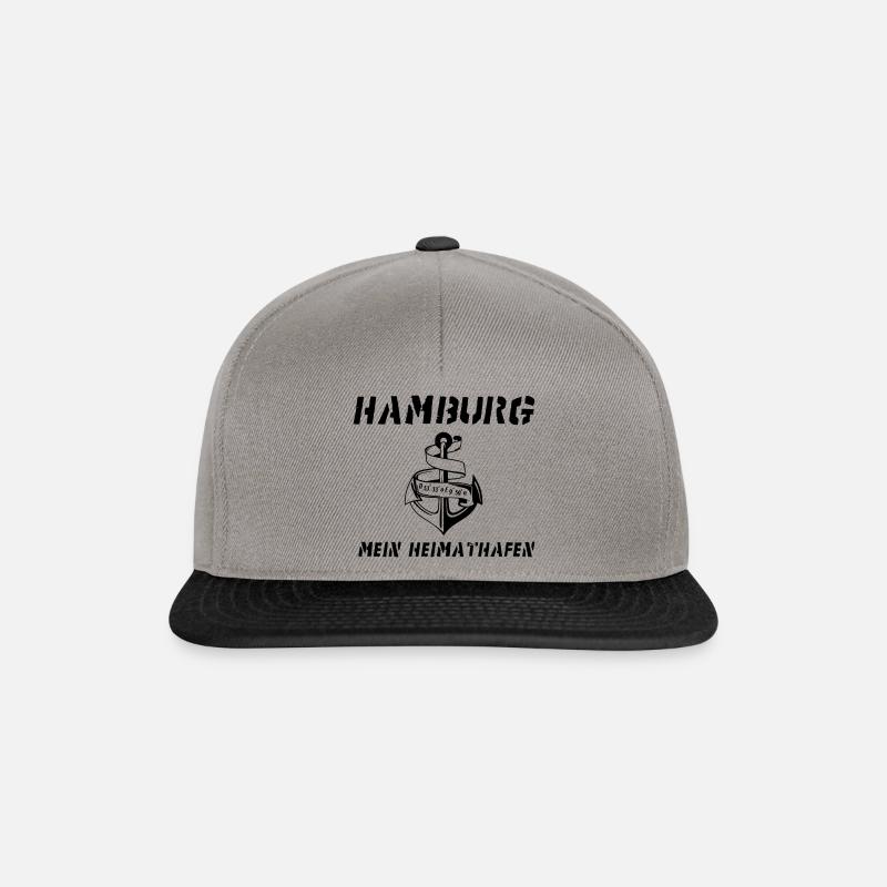 Hamburg mein Heimathafen - Snapback Cap - Graphit/Schwarz