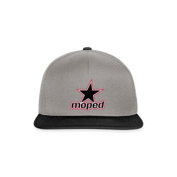 Moped Star (3c) - Snapback Cap - graphite/black - Front