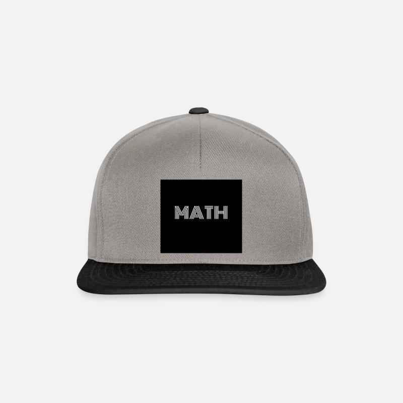 mathématiques - Casquette snapback - gris graphite/noir