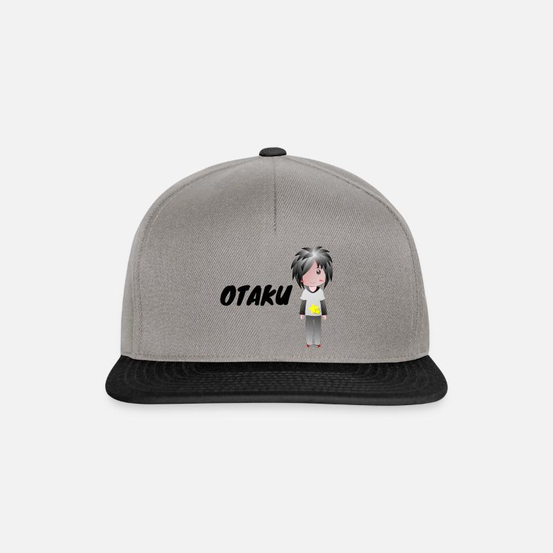 Anime - Casquette snapback - gris graphite/noir