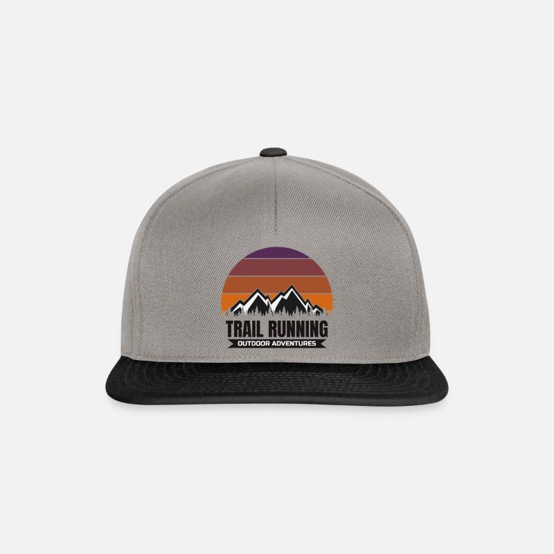 Trail Running - Outdoor Adventures 1 - Snapback Cap - Graphit/Schwarz
