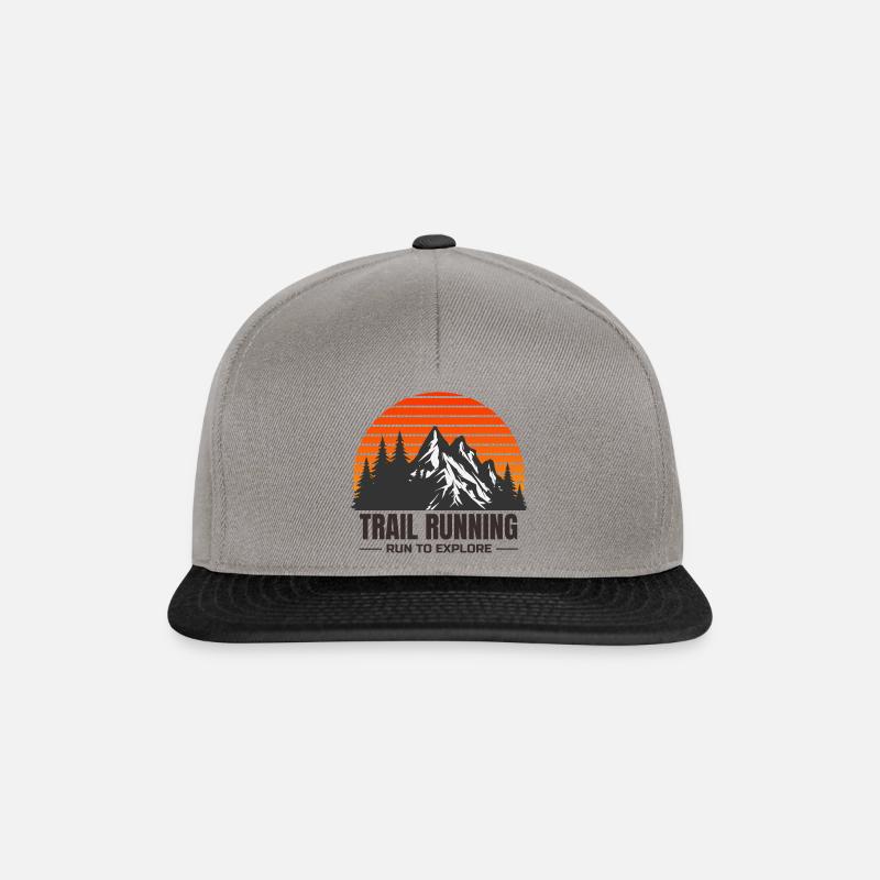 Trail Running - Run To Explore 1 - Snapback Cap - Graphit/Schwarz