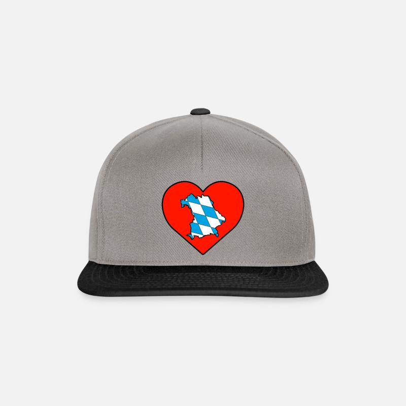 Echte Bayern-Liebe - Snapback Cap - Graphit/Schwarz