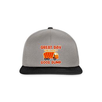 Une bonne journée commence par une bonne décharge 3 - Casquette snapback - gris graphite/noir - Devant