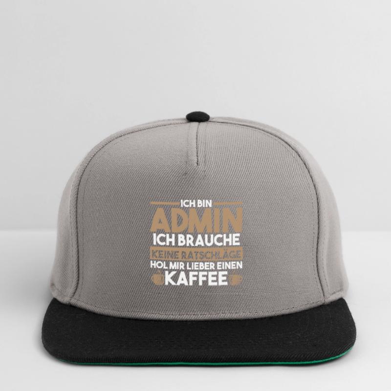 Informatiker Programmierer Kaffee Admin Administra Snapback Cap
