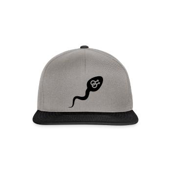 Sperm sperm homosexual - Snapback Cap - graphite/black - Front