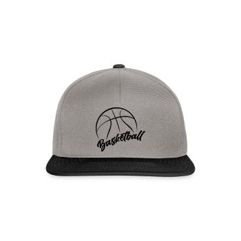 Basket-ball - Casquette snapback - gris graphite/noir - Devant