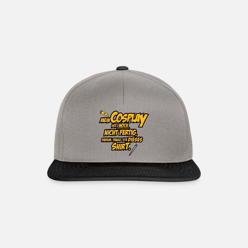 Cosplay nicht fertig - Snapback Cap - Graphit/Schwarz