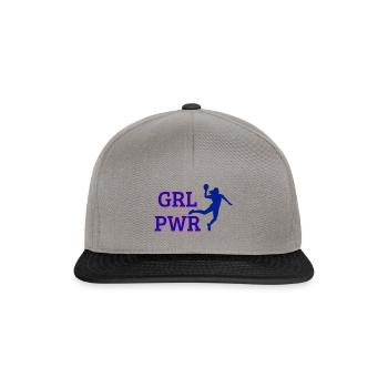 Girl Power Handball - Casquette snapback - gris graphite/noir - Devant