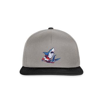 Shark Hockey T-Shirt - Snapback Cap - graphite/black - Front