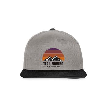 Run To Explore 2 - TRail Running - Snapback Cap - graphite/black - Front