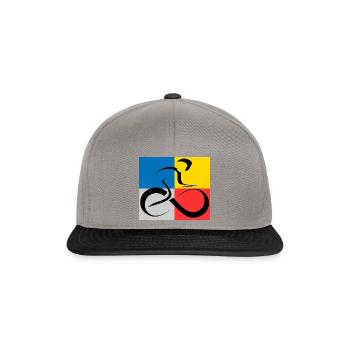 Swift Multicoloured Cyclist - Snapback Cap - graphite/black - Front