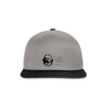 Karl Marx - I'm a Material Girl - Snapback Cap - Graphit/Schwarz - Vorne