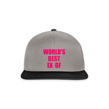 worlds best ex gf - Snapback Cap - graphite/black - Front