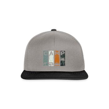 Camp Caravan Camper - Snapback Cap - graphite/black - Front