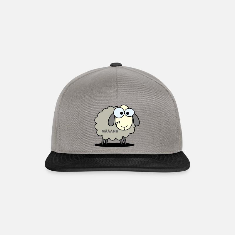 Schaf MÄÄÄHH - Snapback Cap - Graphit/Schwarz