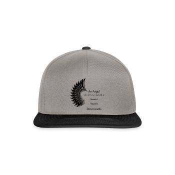 angel quote - Snapback Cap - Graphit/Schwarz - Vorne