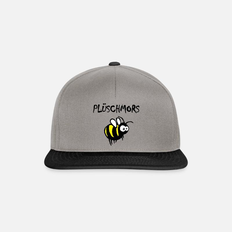 Plüschmors, Hummel, Plattdeutsch - Snapback Cap - Graphit/Schwarz