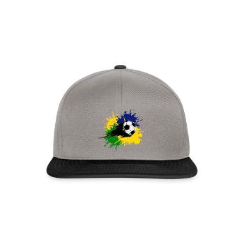 Fußball Soccer - Snapback Cap - Graphit/Schwarz - Vorne