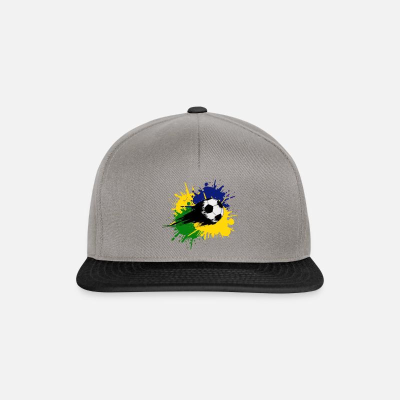 Fußball Soccer - Snapback Cap - Graphit/Schwarz