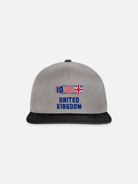Großbritannien Fußball Mannschaft - Snapback Cap - Graphit/Schwarz