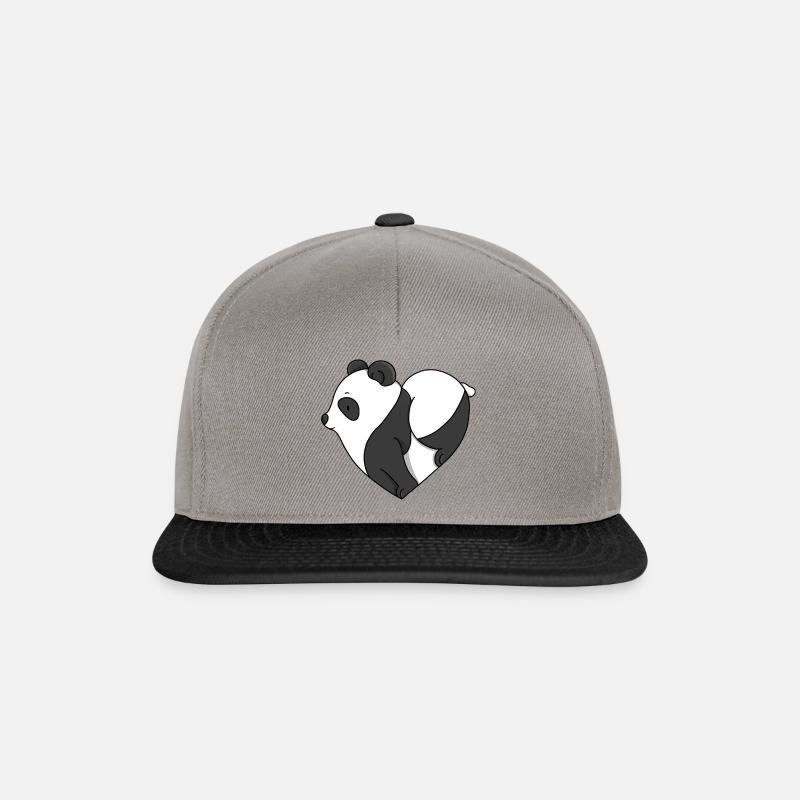 Love Panda - Snapback Cap - graphite/black