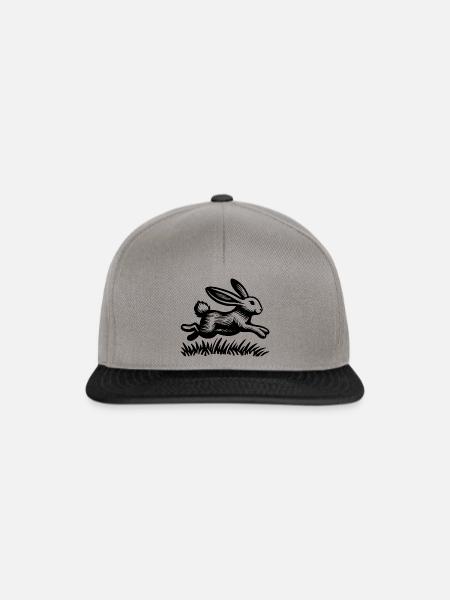 Der Springende Hase - Snapback Cap - Graphit/Schwarz