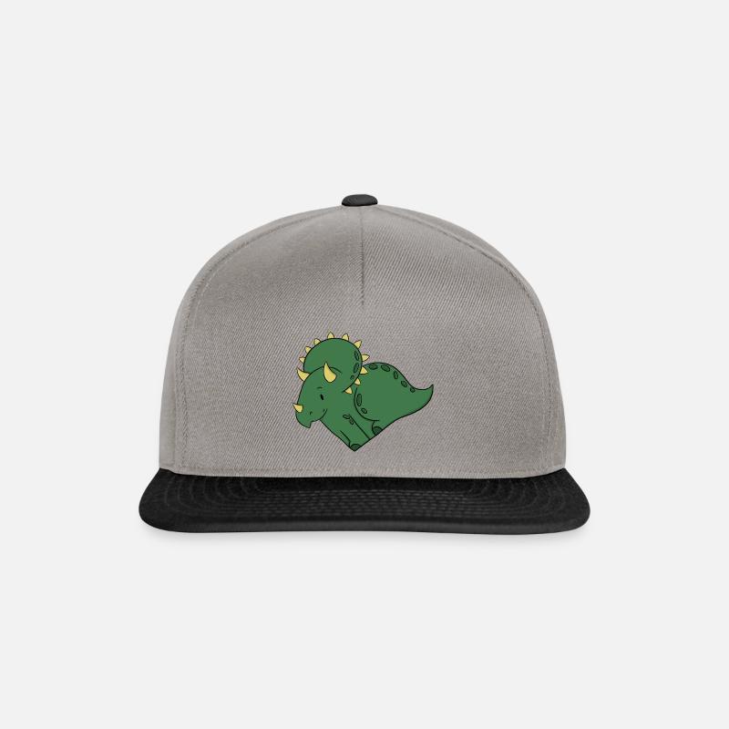 Liebe Triceratops - Snapback Cap - Graphit/Schwarz