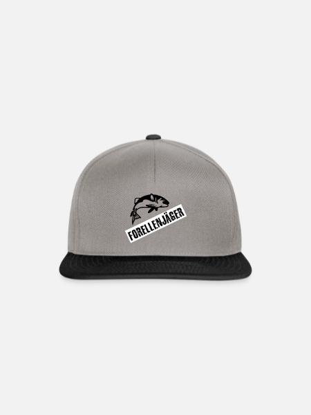 Angeln - Snapback Cap - Graphit/Schwarz