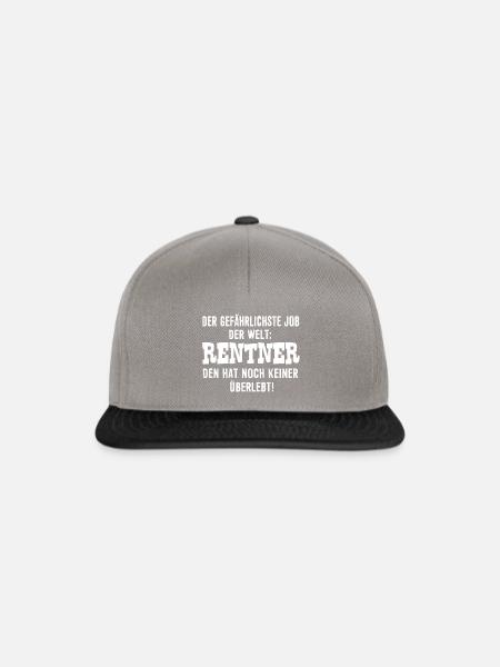 Rentner - Snapback Cap - Graphit/Schwarz