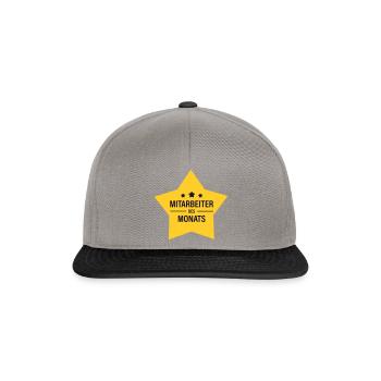 Mitarbeiter des Monats - Snapback Cap - Graphit/Schwarz - Vorne