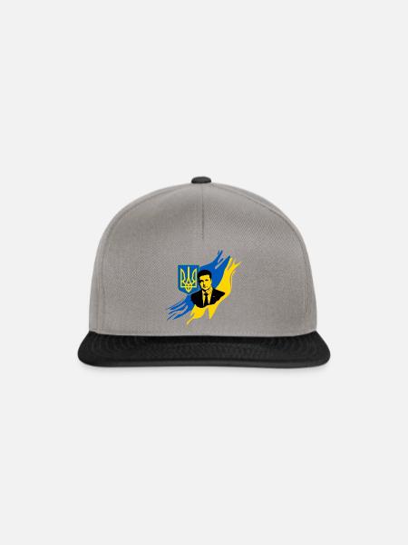 Selenski Ukraine - Snapback Cap - Graphit/Schwarz