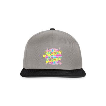 Design de danse moderne coloré pour les enfants et les adolescents - Casquette snapback - gris graphite/noir - Devant