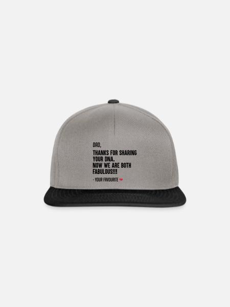 Funny Father's day gift form son and daughter - Snapback Cap - Graphit/Schwarz