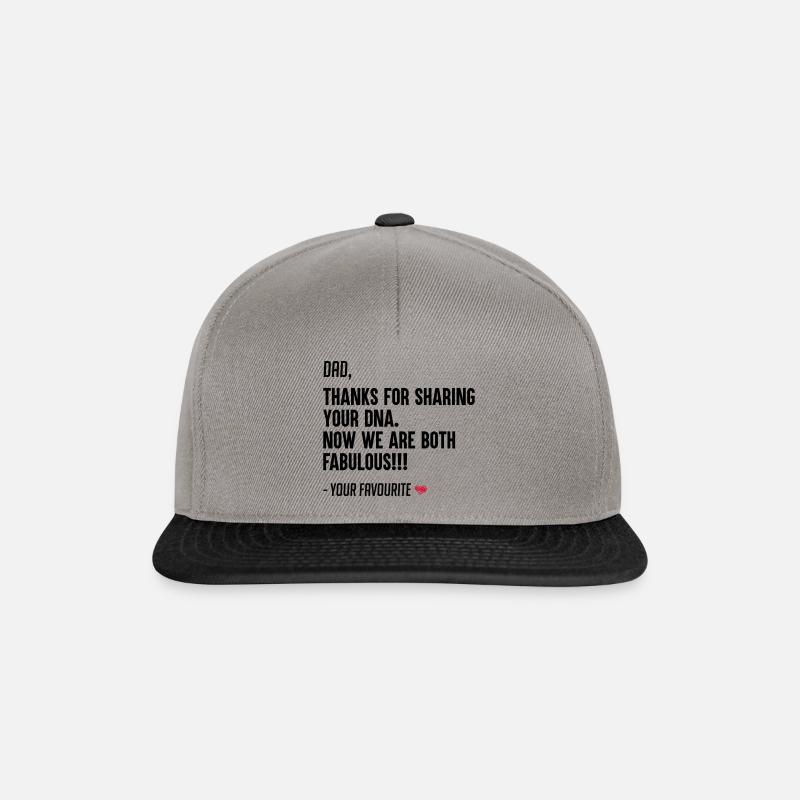 Funny Father's day gift form son and daughter - Snapback Cap - Graphit/Schwarz