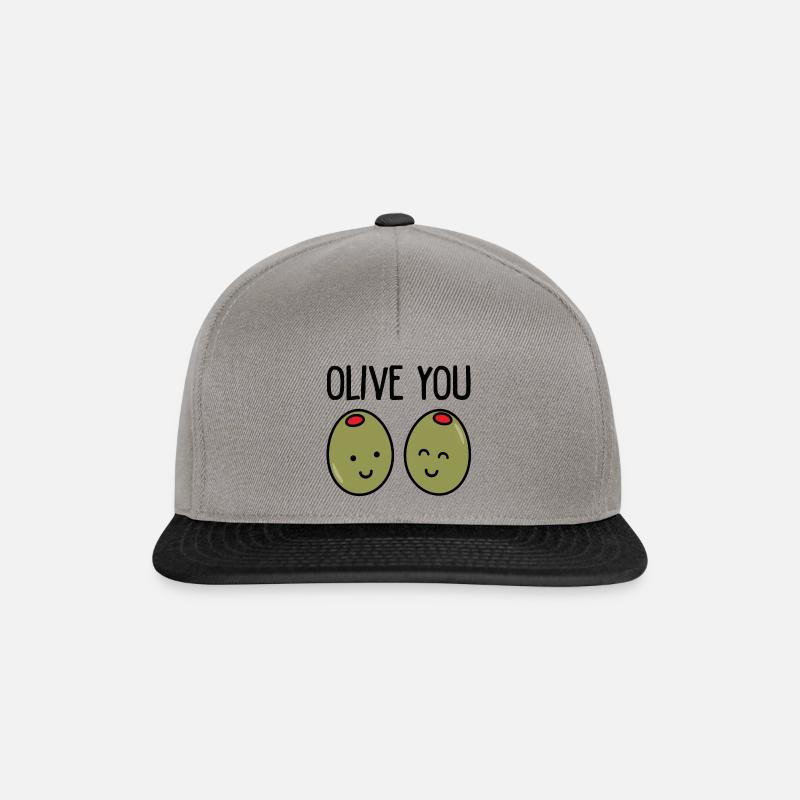 OLIVE SIE - Snapback Cap - Graphit/Schwarz