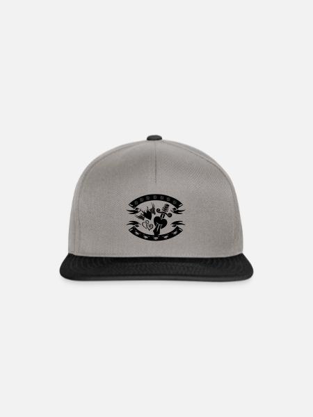 Tracht vs. Rockabilly - Snapback Cap - Graphit/Schwarz