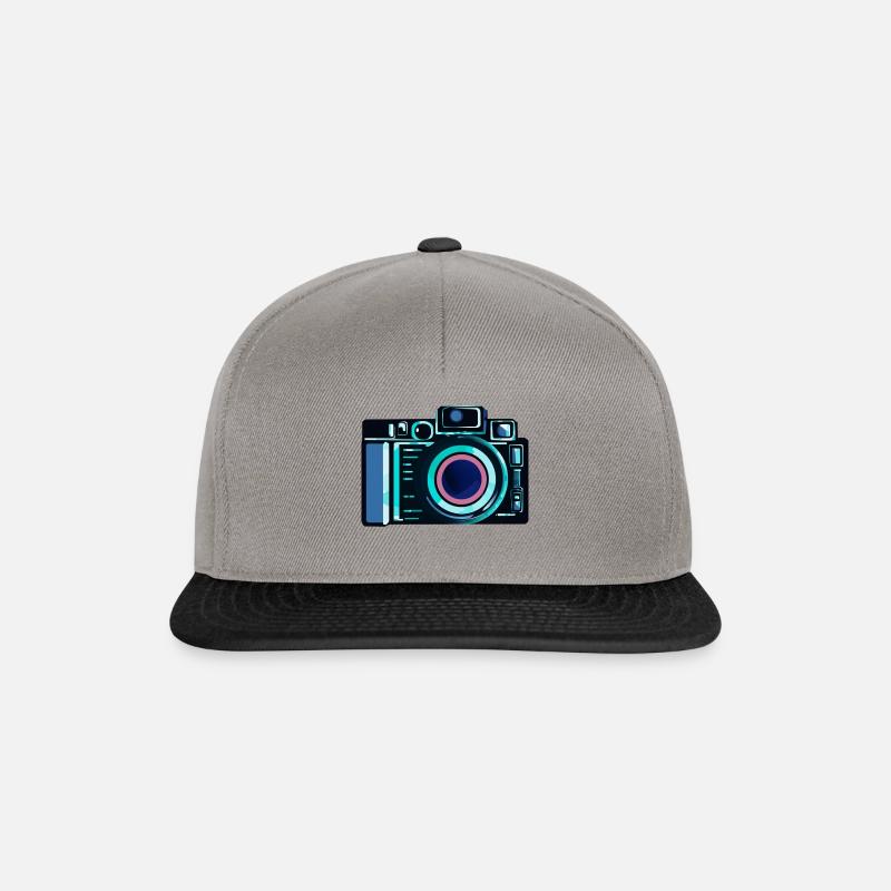 Kamera - Snapback Cap - Graphit/Schwarz