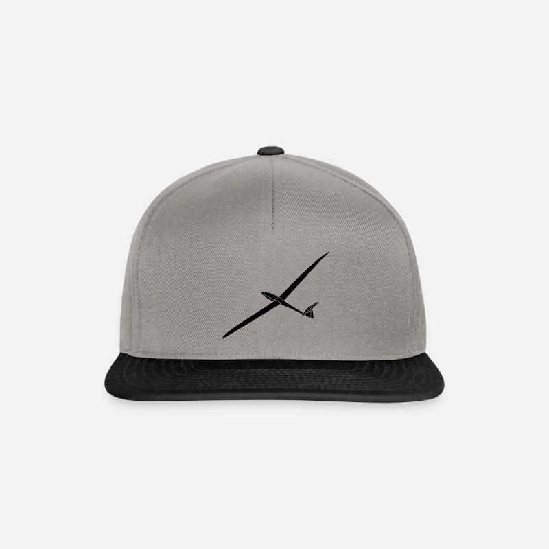 arcus Segelflugzeug Segelfliegen Segelflieger - Snapback Cap - Graphit/Schwarz