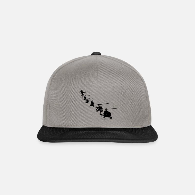 formation Hélicoptère Hélicoptère Hélicoptère - Casquette snapback - gris graphite/noir