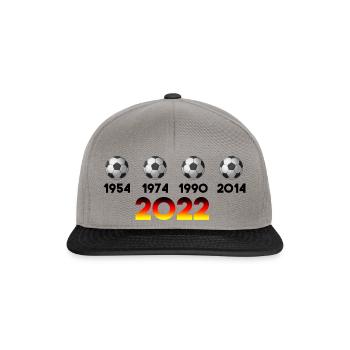Fußball Deutschland Football Weltmeisterschaft - Snapback Cap - Graphit/Schwarz - Vorne