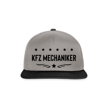 KFZ Mechaniker Beruf - Snapback Cap - Graphit/Schwarz - Vorne