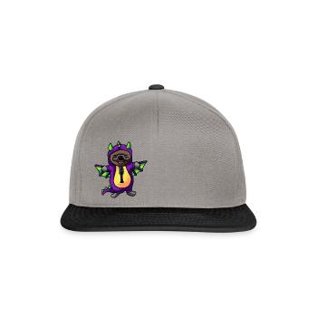 Dragon à bec - Casquette snapback - gris graphite/noir - Devant