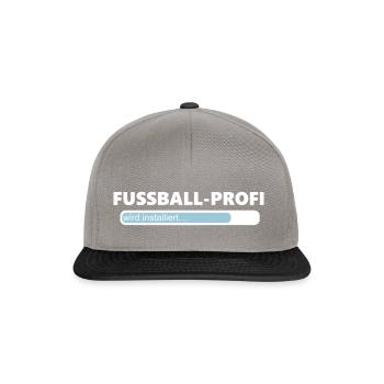 Installiere Fussball Profi (1100V) - Snapback Cap - Graphit/Schwarz - Vorne
