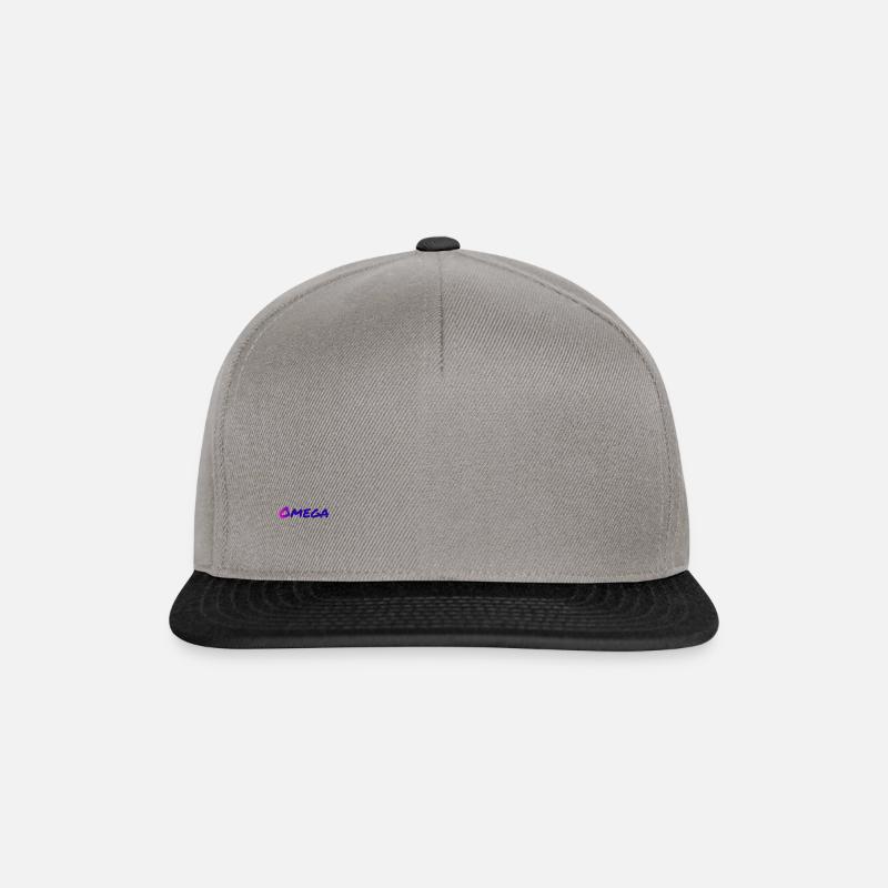 Omega-Logo - Snapback Cap - Graphit/Schwarz