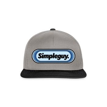 SimpleGuy Lozenge Cold Colours - Snapback Cap - graphite/black - Front