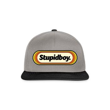 Stupid Boy Pill/Lozenge in Warm Colours - Snapback Cap - graphite/black - Front